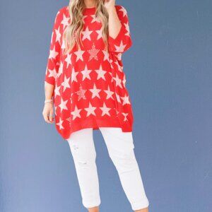 USA Patriotic Flowy Stars Tunic 🇺🇸